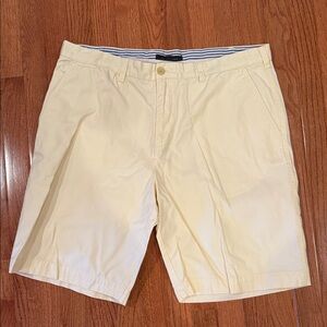 Tommy Hilfiger Light Yellow Flat Front Shorts